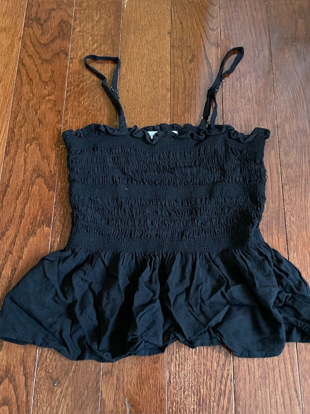Black babydoll top